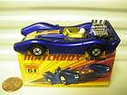 LESNEY MATCHBOX 1971 MB61A BLUE SHARK With #86 LABEL + AMBER WINDOW 