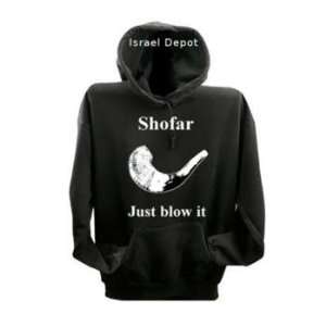  Shofar Just Blow It Hebrew Israel Jewish Sweatshirt Hoodie 