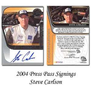  Press Pass Signings 04 Steve Carlson Trading Card Sports 