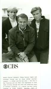 ROBERT CONRAD CHRISTIAN CONRAD SHANE CONRAD CBS PHOTO  