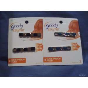  Goody Stayput Barrettes 2 Count Colors Vary Beauty