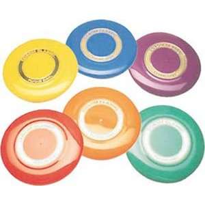  Set of 6   9 inch Colored Frisbee Discs