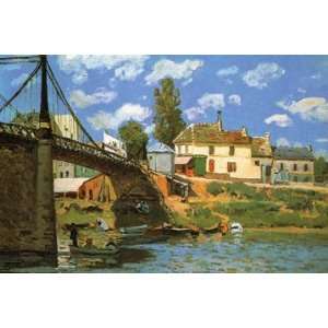  The Bridge at Villeneuve la Garenne 12x18 Giclee on canvas 