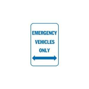    3x6 Vinyl Banner   Only Emergency Vehicles 