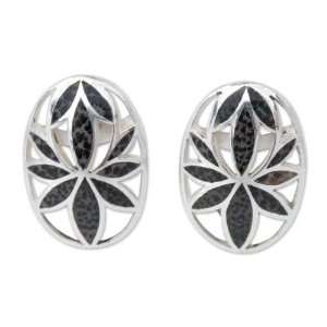  Coconut shell button earrings, Lotus Love Jewelry