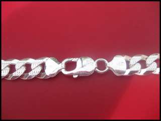 10mm collar de la cadena 30 Diamond/c Link Cuban de hombre de plata