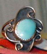 Old Colorado Estate sale Hand made Turquoise RING 7  