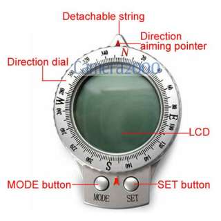 4IN1 Digital Compass + Clock + Thermometer + Stop Watch  