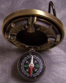 Pewter Belt Buckle novelty Compass antique brass NEW  