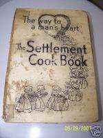 THE NEW SETTLEMENT COOKBOOK HC VINTAGE COLLECTABLE 1943  