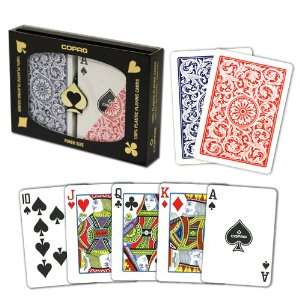  Copag Poker Size Regular Index 1546 Playing Cards (Red 
