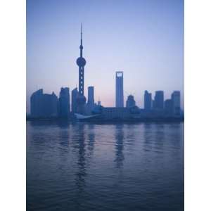 Pudong Skyline and Oriental Pearl Tower, Pudong District, Shanghai 