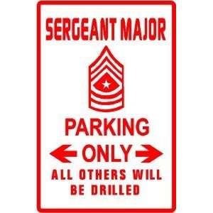  SERGEANT MAJOR PARKING army rank novelty sign