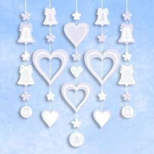  Lavender Love Hanging Glitter Decorations 5ct Toys 