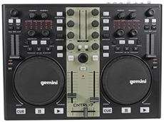 Gemini DJ CNTRL 7 Digital USB MIDI DJ Software Controller w/Soundcard 