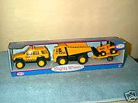 MIGHTY WHEELS ~  CONSTRUCTION VEHICLES 3 PACK    NEW  