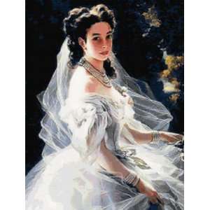    Victorian Bride (No2) Counted Cross Stitch Pattern 