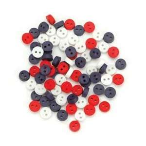   It Up Embellishments   Tiny Patriotic Buttons Arts, Crafts & Sewing