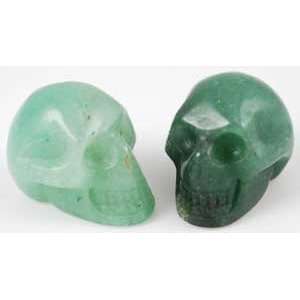   Green Aventurine Skull for Courage and Independence 