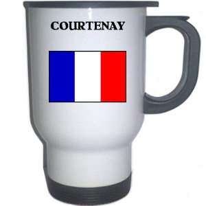  France   COURTENAY White Stainless Steel Mug Everything 