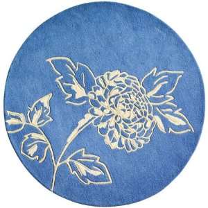  Courtship Rug 79round Blue