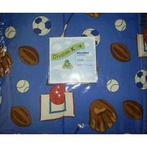  Comforter and Sheet Set (4 Piece Bedding) Divatex Sports with Soccer 