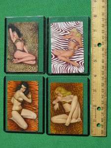 PINUP ART PLAYING CARDS TIGER GIRL PANTHER GIRL LEOPARD GIRL ZEBRA 