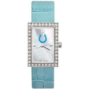  Indianapolis Colts Starlette Sky Blue Leather Watch 