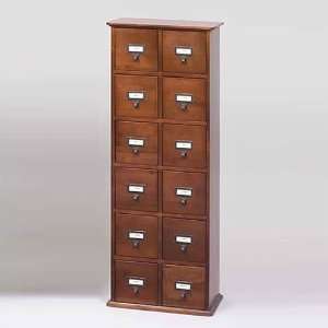  Wood CD, DVD, Video Storage Cabinet Librarian Style CD 228 