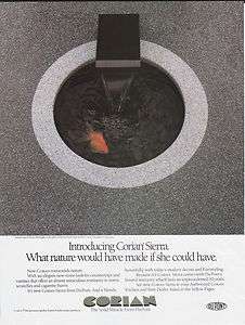 1988 CORIAN SIERRA COUNTERTOPS Vintage Print Ad DU PONT  