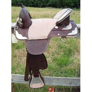   Weave Dark Brown Harness Misty Rose Rough Out Seat
