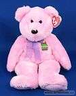 TY EGGS Beanie Buddy 2001 Pink Easter Bear MWMT Retired