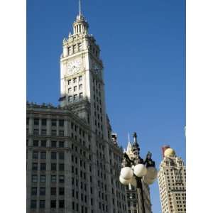  Wrigley Building on Left Hand Side, Chicago, Illinois, USA 