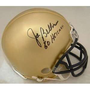  Joe Bellino Autographed/Hand Signed Navy Mini Helmet w/ 60 