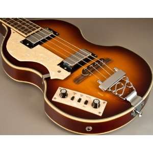   LEFTY VIOLIN SEMI HOLLOW ELECTRIC BASS GUITAR Musical Instruments