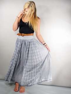   GAUZE Cotton Maxi Skirt or Strapless Dress. Fabulous, vintage lovers
