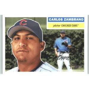 2005 Topps Heritage #55 Carlos Zambrano   Chicago Cubs 