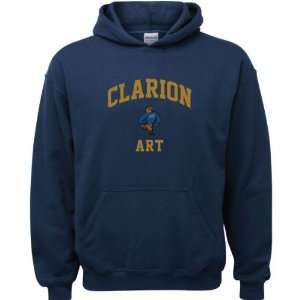   Clarion Golden Eagles Navy Youth Art Arch Hooded Sweatshirt Sports