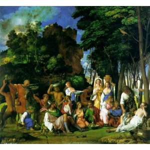   Tiziano Vecelli   24 x 22 inches   Feast of the Gods