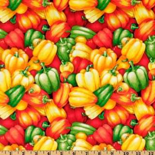   Wide Farmer Johns Marketplace Bell Peppers Multi Fabric By The Yard