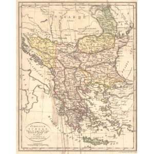  Antique Map of Europe Turkey, 1780