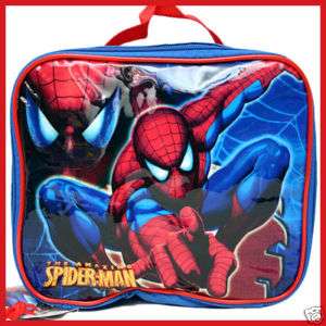 Spider Man School LUNCH BOX Tote BAG Snack carrier *NEW  