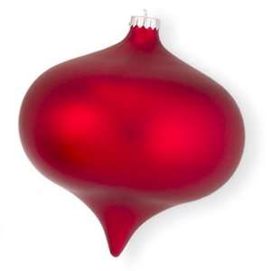  Seasons of Cannon Falls Large Red Drop Ornament, Matte 