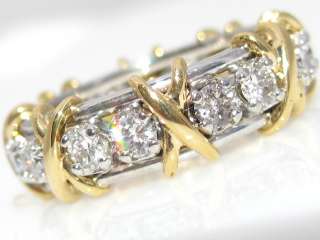 TIFFANY & CO. JEAN SCHLUMBERGER 16 STONE ETERNITY DIAMOND RING 5 