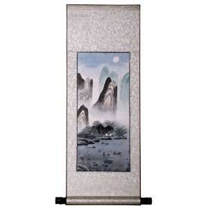  EXP Handmade Asian Wall Art Scroll Painting On Textured 