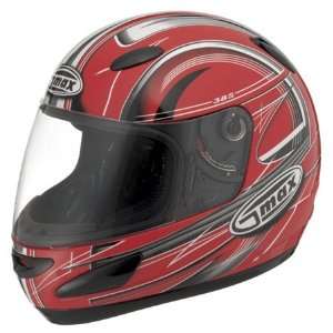 GMAX GM38 Graphic Full Face Helmet X Large  Red 