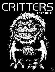 Critters T Shirt * Funny Horror Movie, Space Monsters  