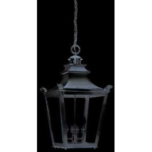   Outdoor Large Hanging Lantern, English Bronze Finish with Clear Glass