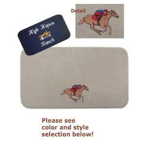  Horse Racing Custom Rug