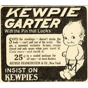  1913 Ad Kewpie Garter Baby Stocking Snaps Pins Closures 